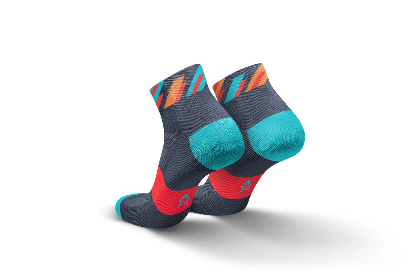 Media Incylence Running Dashes Grey Cyan