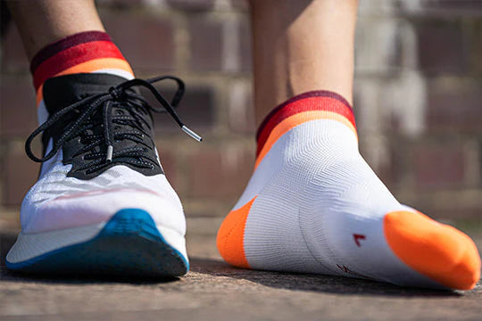 Medias Incylence Running Layers Orange Red
