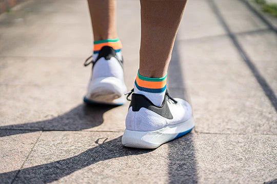 Medias Incylence Running Layers Petrol Orange