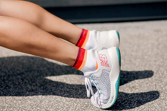Medias Incylence Running Layers Orange Red