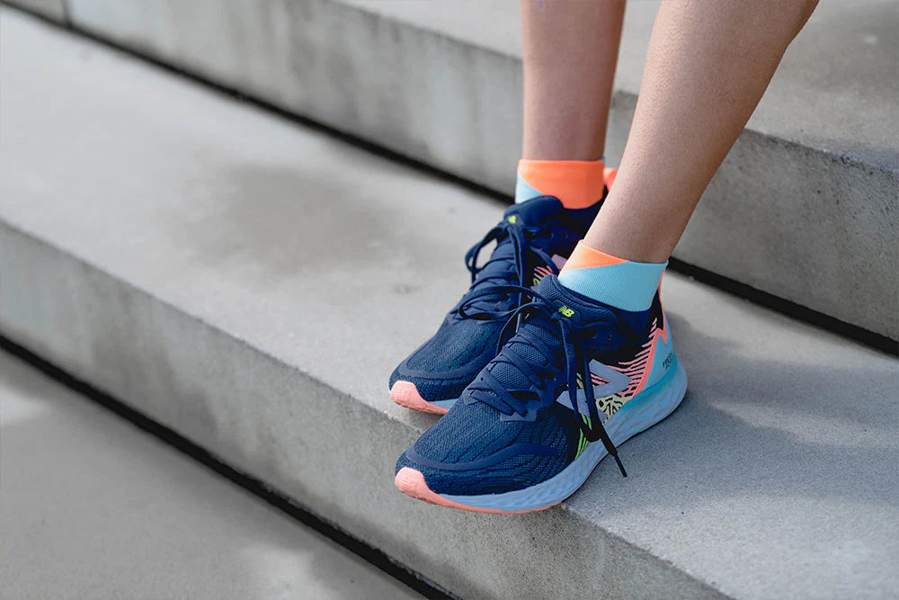 Medias Incylence Running Splits Mint Orange